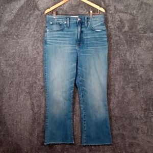 Madewell skinny flare raw Hem women's Jeans color kenwick wash size 31